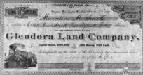 Glendora Land Company shares certificate